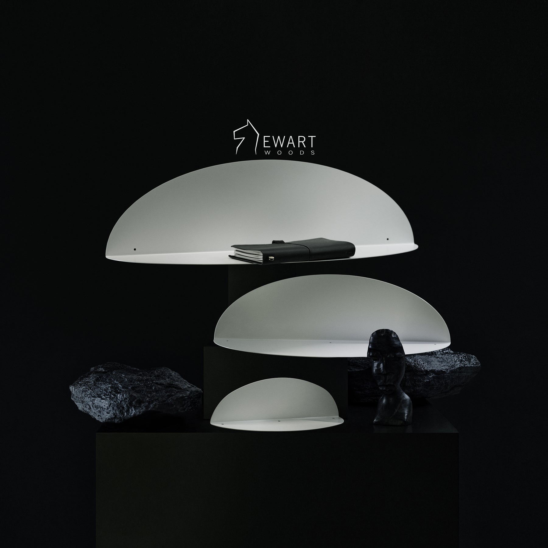 white Wall Shelf - ELLIPSE