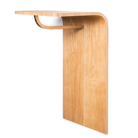Wood wall mounted minimalist hanger rack
