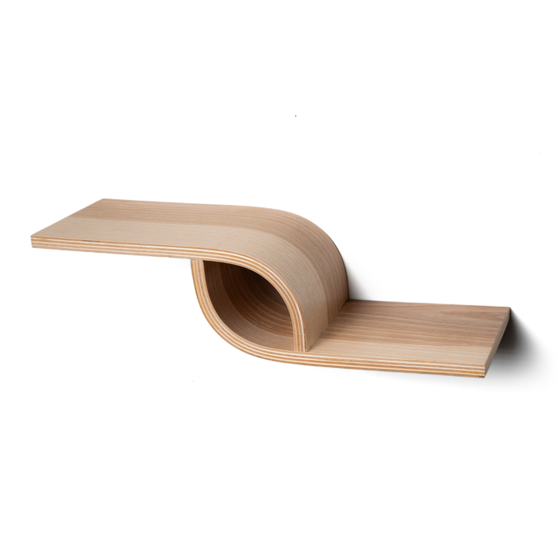 Small decorative floating shelf ash unique design