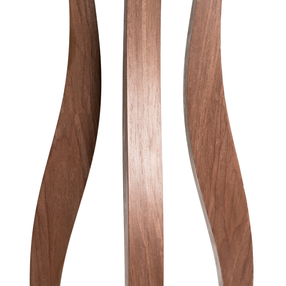 Indoor single pot floor plant stand tall wave wooden walnut ash oak