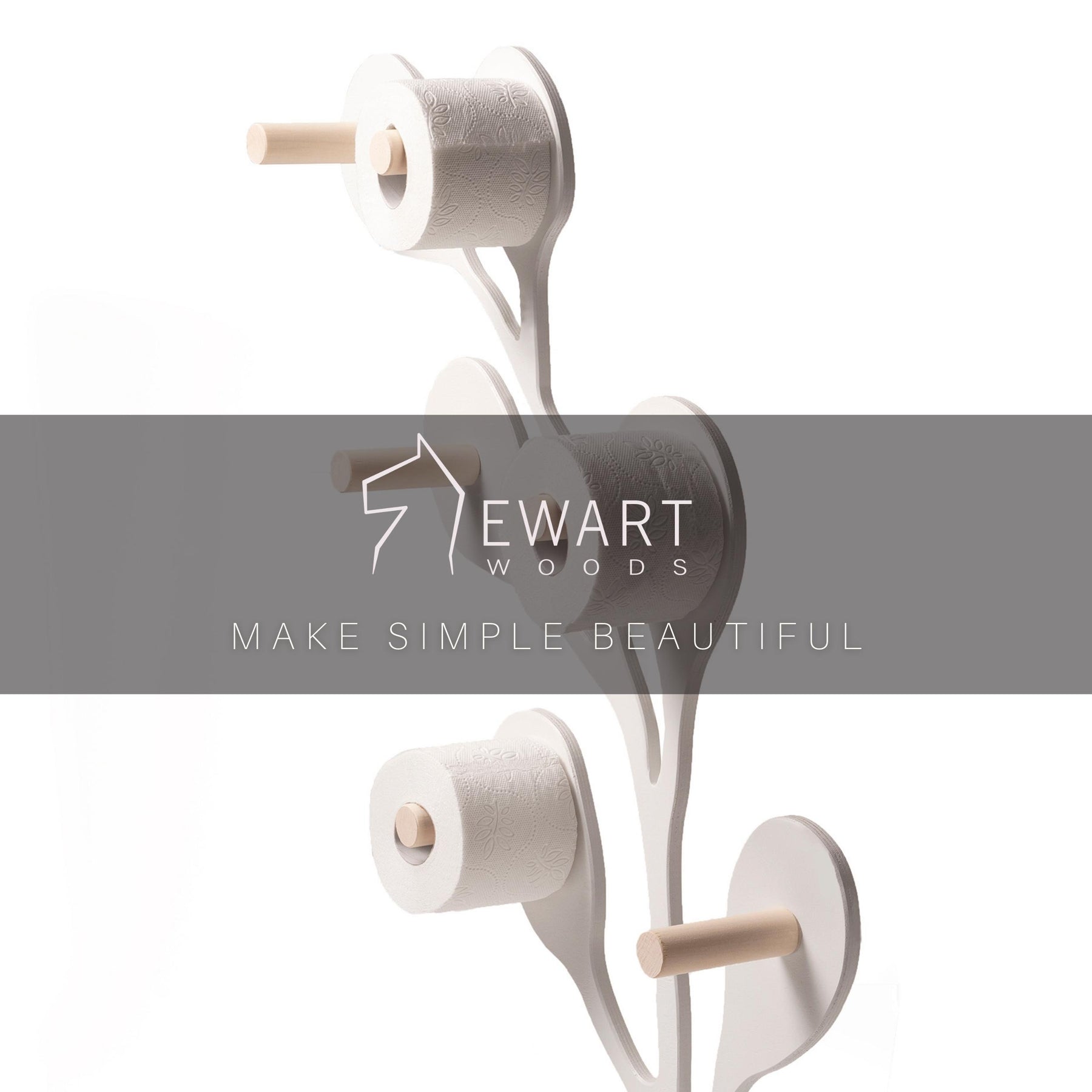 Toilet paper holder stand Coral - EWART WOODS