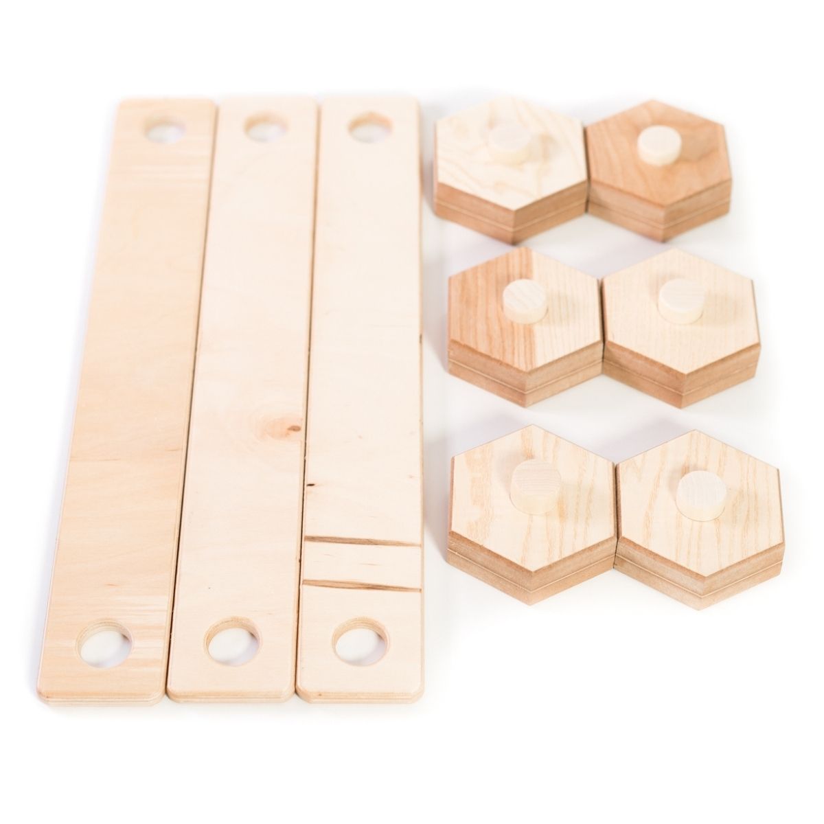 Wooden hexagon shape balance beam - EWART WOODS