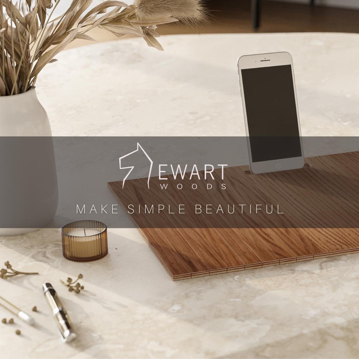Sofa arm tray with phone place - EWART WOODS