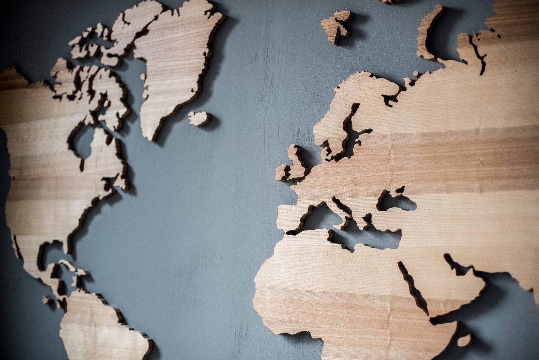 Wall Map of the World - EWART WOODS