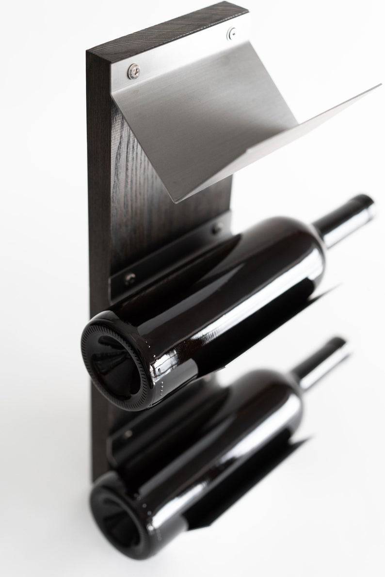 Wine bottle stand - EWART WOODS