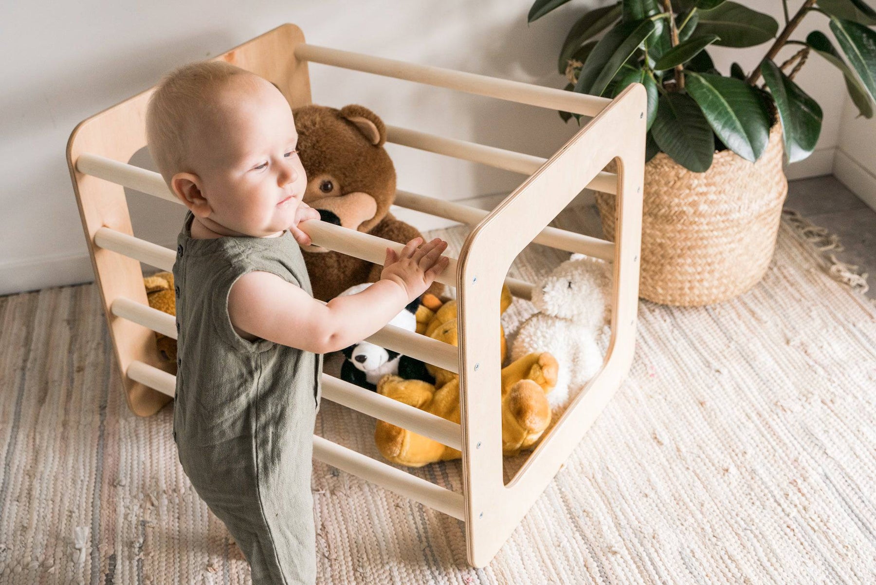 Toddler climbing bars frame (Square gym) - EWART WOODS
