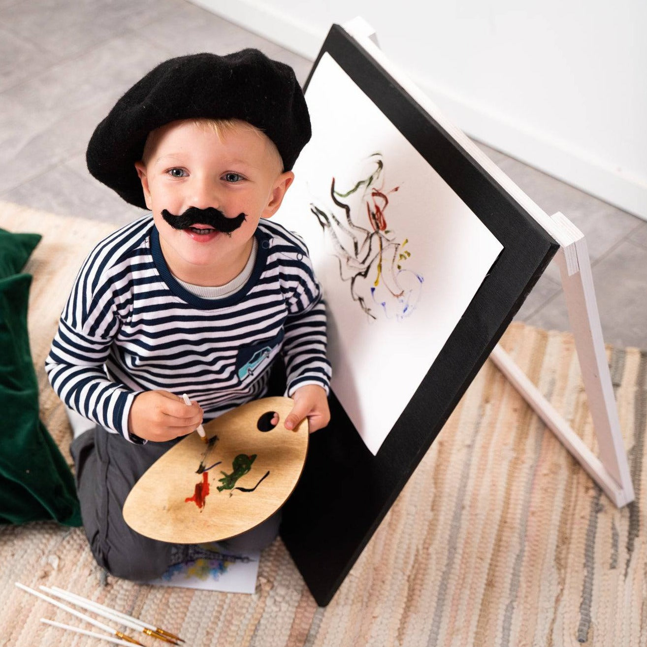 Wooden kids chalkboard easel - EWART WOODS