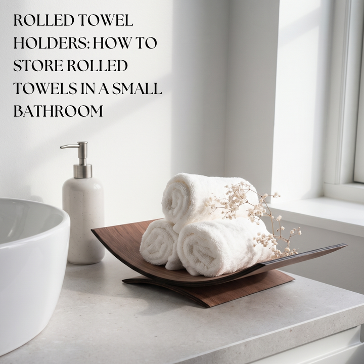 Rolled Towel Holders: How to Store Rolled Towels in a Small Bathroom