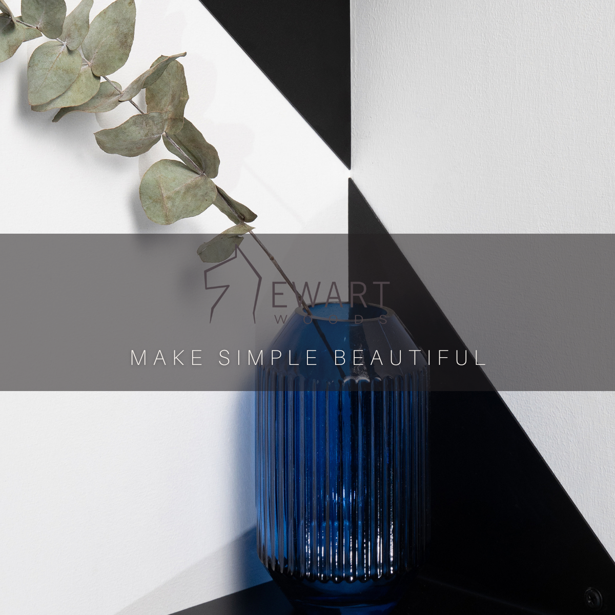 corner shelves for living room black color with blue vase and flower in it