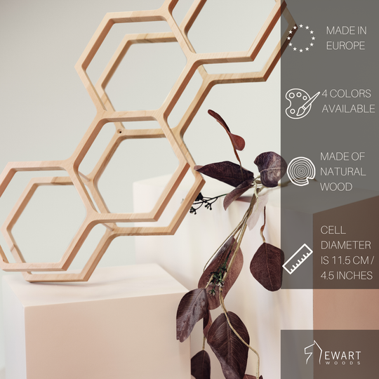 Holz-Toilettenpapieraufbewahrung HONEYCOMB