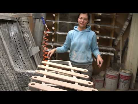 Holz-Balancebalken in Hexagon-Form