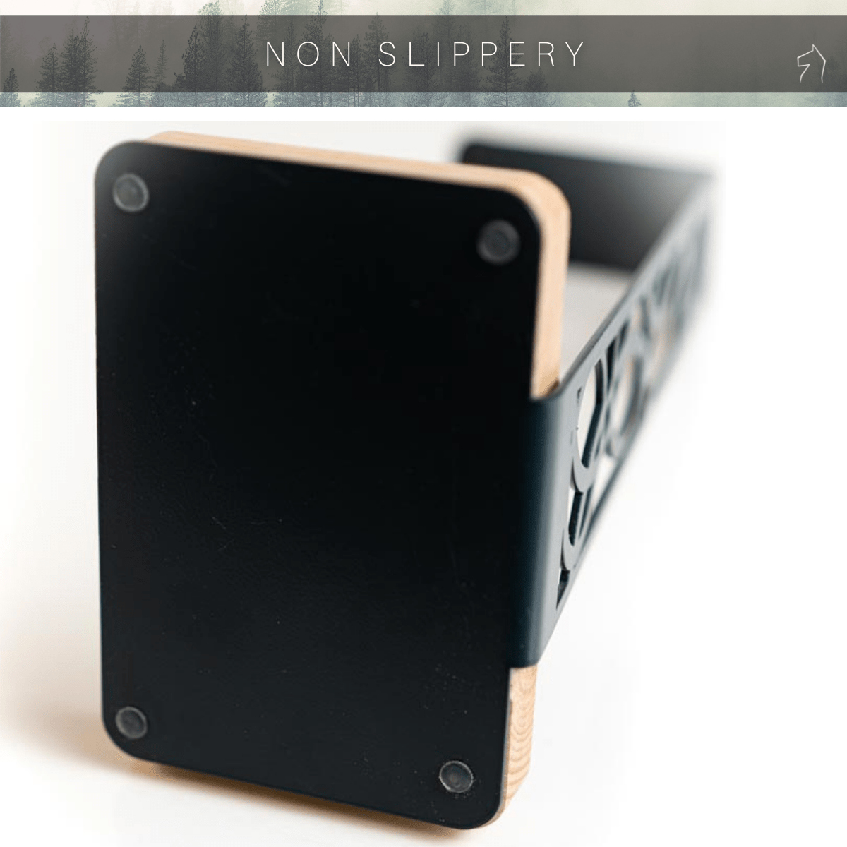 Close-up of the headphone stand&