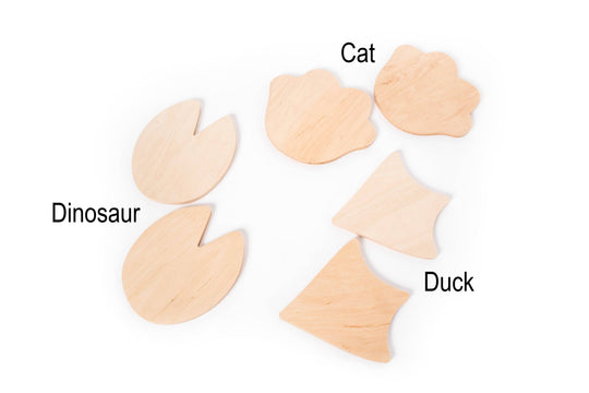 Wooden stepping stones WITH rope (Animal footprint) - EWART WOODS