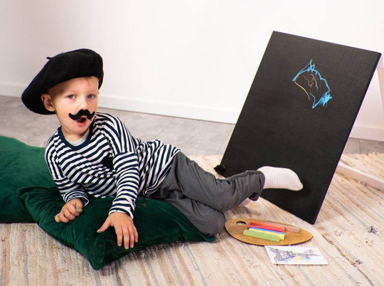 Wooden kids chalkboard easel - EWART WOODS